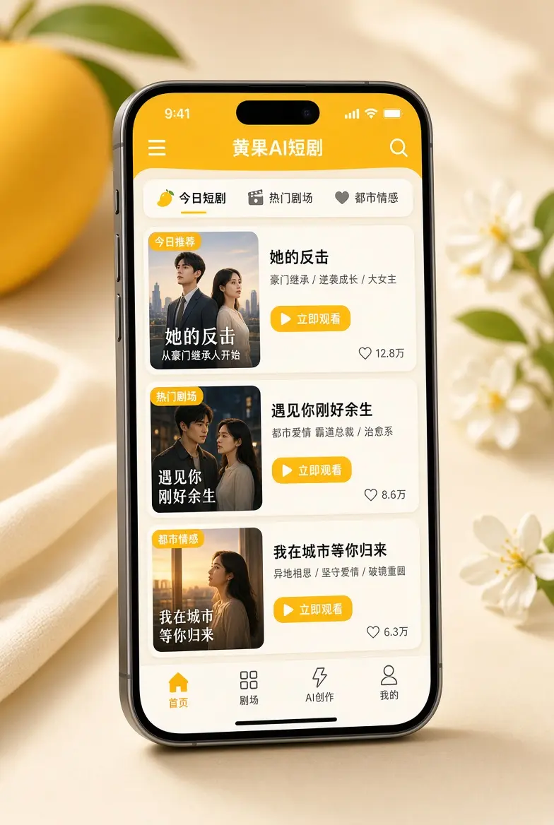 黄果AI短剧APP服务